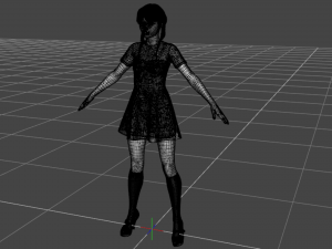 Wednesday Addams Model 3D