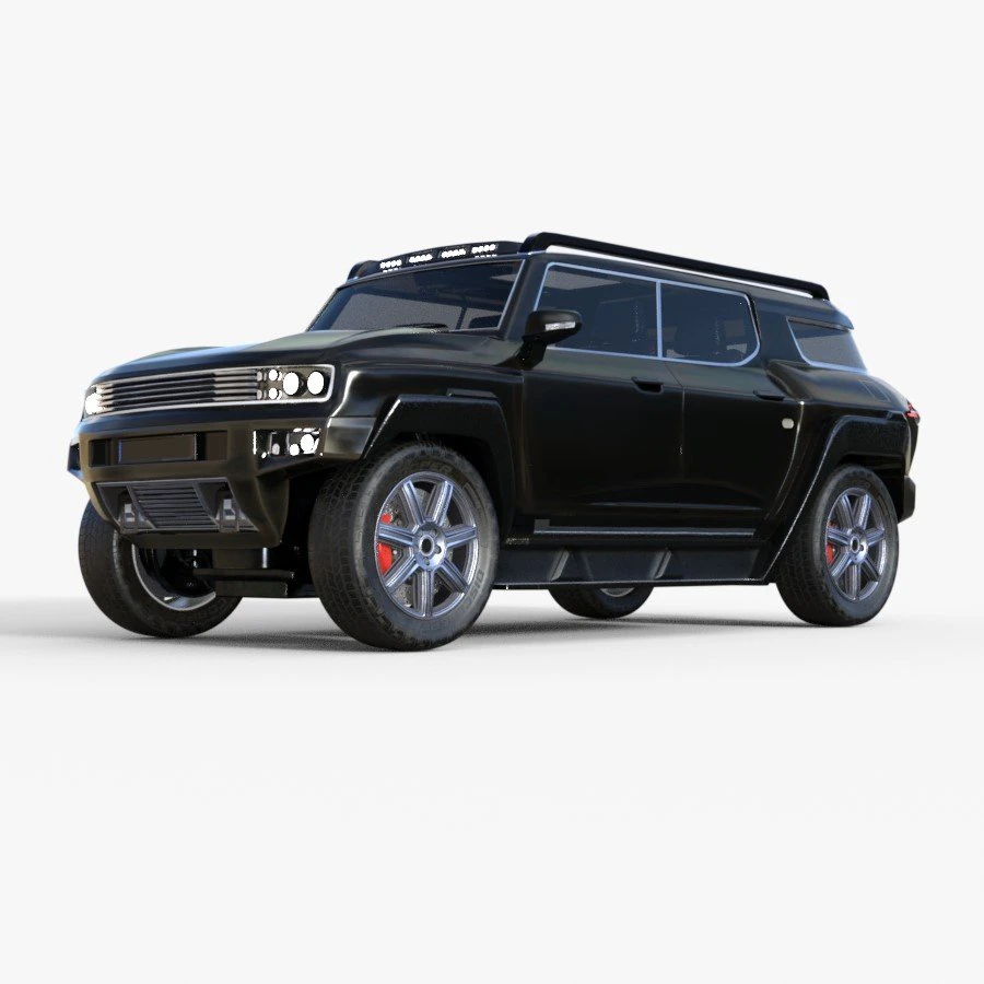 Samoch&oacute;d SUV Model 3D .c4d .max .obj .3ds .fbx .stl .blend 