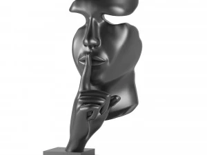 taci statua Modello 3D