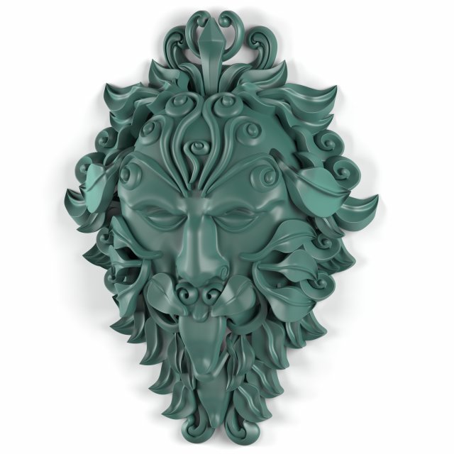 green man statue 3D Model .c4d .max .obj .3ds .fbx .stl .blend 