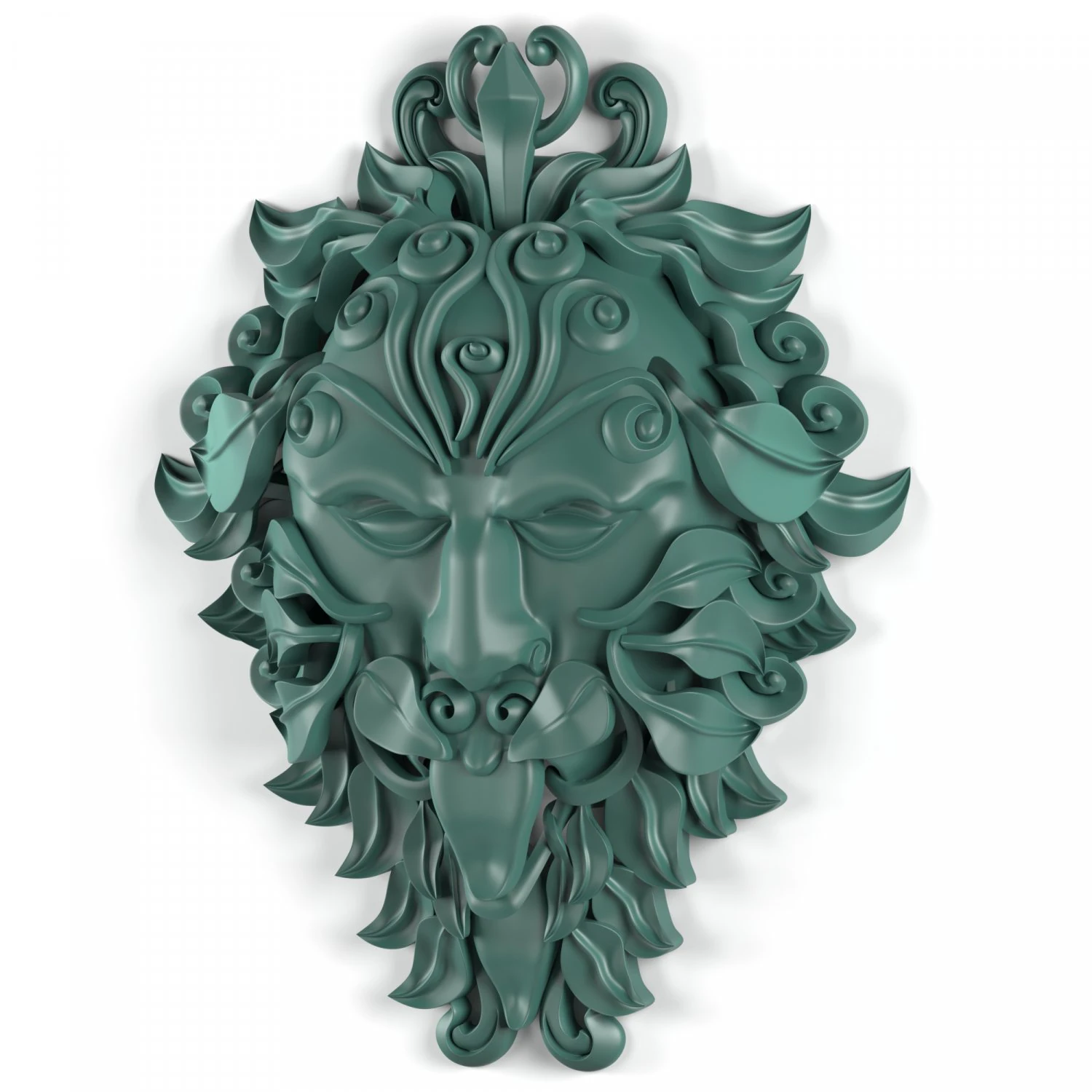 green man statue 3D Model .c4d .max .obj .3ds .fbx .stl .blend 