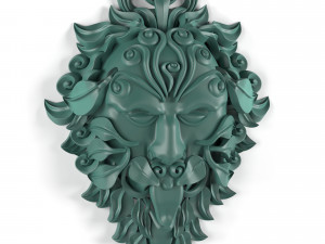 green man statue 3D Model