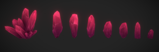 crystal pack 3D Model .c4d .max .obj .3ds .fbx .stl .blend 