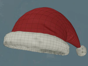 chap&eacute;u de ano novo Modelo 3D