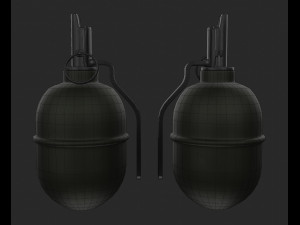 military grenade rgd-5 low-poly  3D Model