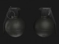 military grenade m67 g4 low-poly  3D Models