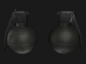 military grenade m67 g4 low-poly 3D मॉडल