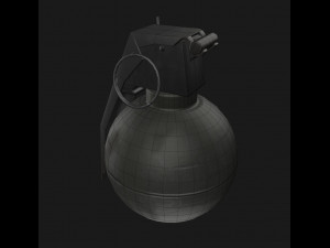 military grenade m67 g4 low-poly 3D मॉडल