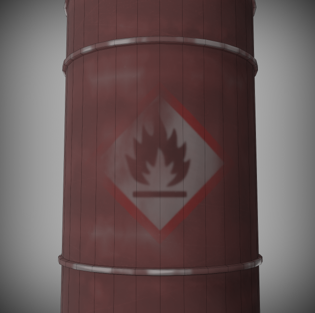 abandoned oil drum rusted low-poly 3D Модель .c4d .max .obj .3ds .fbx .stl .blend 