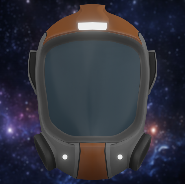 cosmonauts helmet low-poly Modelo 3D .c4d .max .obj .3ds .fbx .stl .blend 