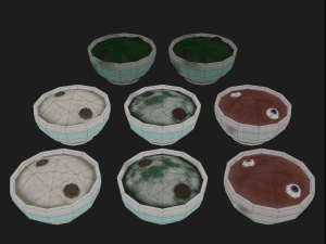 plate in the style of graphics with ps1 free low-poly 3D Model