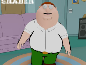 peter griffin from family guy - rigged low-poly 3D 모델