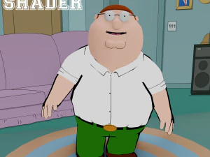 peter griffin from family guy - rigged low-poly 3D Model