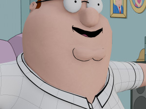 peter griffin from family guy - rigged low-poly 3D 모델