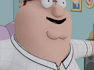 peter griffin from family guy - rigged low-poly 3D Model