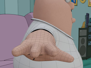 peter griffin from family guy - rigged low-poly 3D 모델