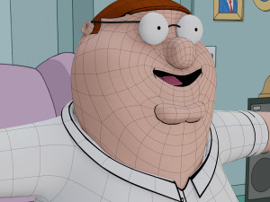 peter griffin from family guy - rigged low-poly 3D 모델