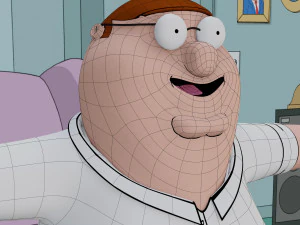 peter griffin from family guy - rigged low-poly 3D Model