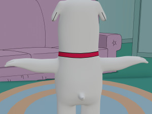 brian griffin from family guy rigged low-poly Modelo 3D