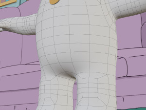brian griffin from family guy rigged low-poly Modelo 3D