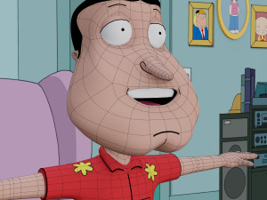 glenn quagmire from family guy - rigged low-poly 3D Model