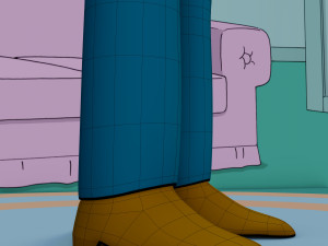 glenn quagmire from family guy - rigged low-poly 3D Model