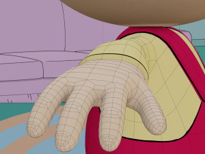 stewie griffin from family guy - rigged low-poly Model 3D