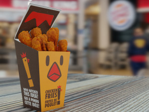 burger king chicken fries photorealistic low poly pbr 3D Model