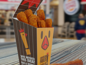 burger king chicken fries photorealistic low poly pbr 3D Model