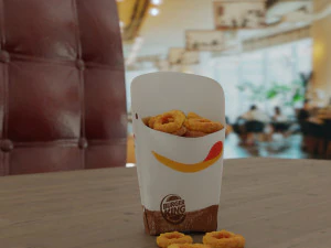 burger king onion rings photorealistic low poly pbr 3D Model