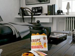 burger king nuggets photorealistic pbr low-poly 3D Модель