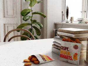 burger king nuggets photorealistic pbr low-poly 3D Model