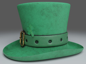 st patricks hat photorealistic pbr - 3D Model