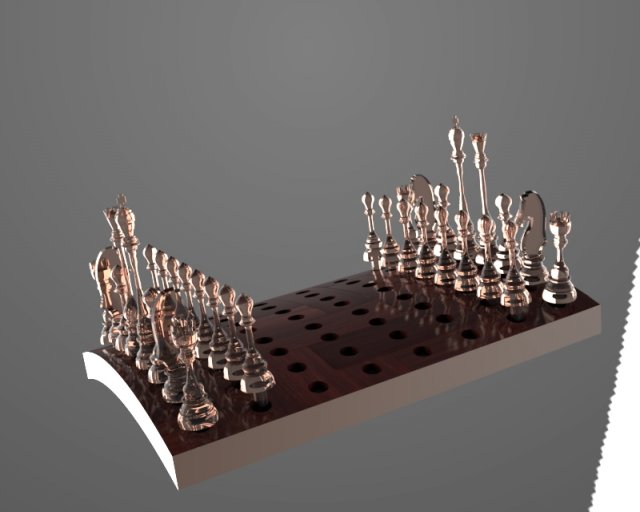 a chess variant to get out of the conventional and make the game interesting Modelo 3D .c4d .max .obj .3ds .fbx .stl .blend 
