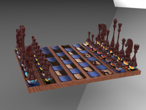 a chess variant to get out of the conventional and make the game interesting Modelo 3D
