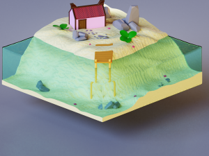 island 3Dモデル