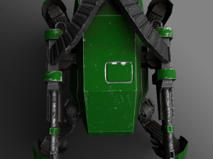 Sci-fi spider robot Game Ready Low-poly 3D rigged model 9 in 1 3D Model