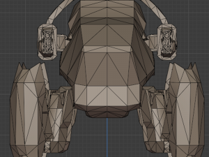 Sci-fi spider robot Game Ready Low-poly 3D rigged model 9 in 1 3D Model