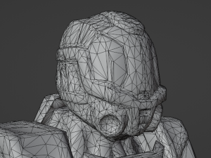 Armored man - low-poly game ready model Low-poly Modelo 3D