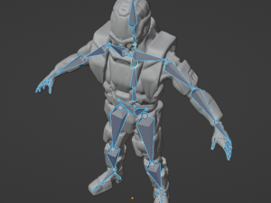 Armored man - low-poly game ready model Low-poly Modelo 3D