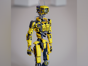 Industrial robot - low-poly game ready model 3D 模型