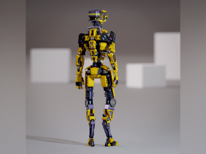 Industrial robot - low-poly game ready model 3D 模型
