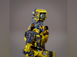 Industrial robot - low-poly game ready model 3D 模型