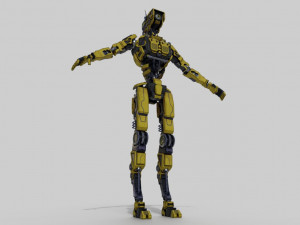 Industrial robot - low-poly game ready model 3D 模型