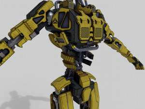 Industrial robot - low-poly game ready model 3D 模型