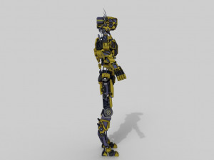 Industrial robot - low-poly game ready model 3D 模型
