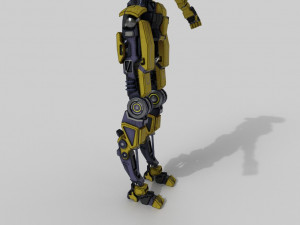 Industrial robot - low-poly game ready model 3D 模型