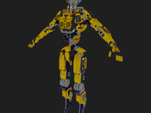 Industrial robot - low-poly game ready model 3D 模型
