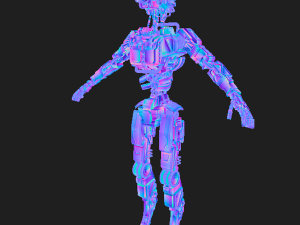 Industrial robot - low-poly game ready model 3D 模型