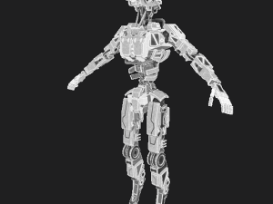 Industrial robot - low-poly game ready model 3D 模型